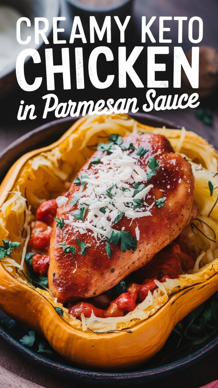 Creamy Keto Chicken in Parmesan Sauce