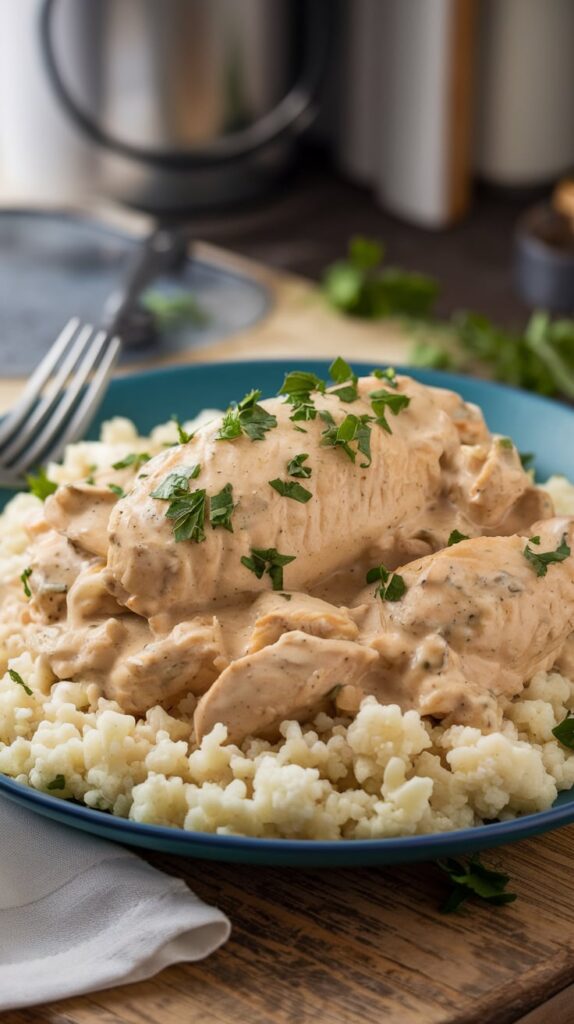 Keto Chicken Stroganoff