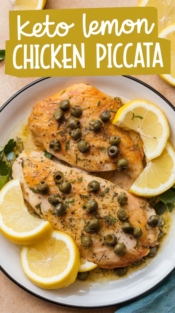 Keto Lemon Chicken Piccata