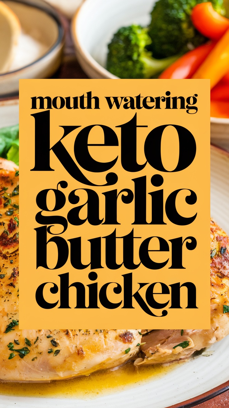 Mouth Watering Keto Garlic Butter Chicken