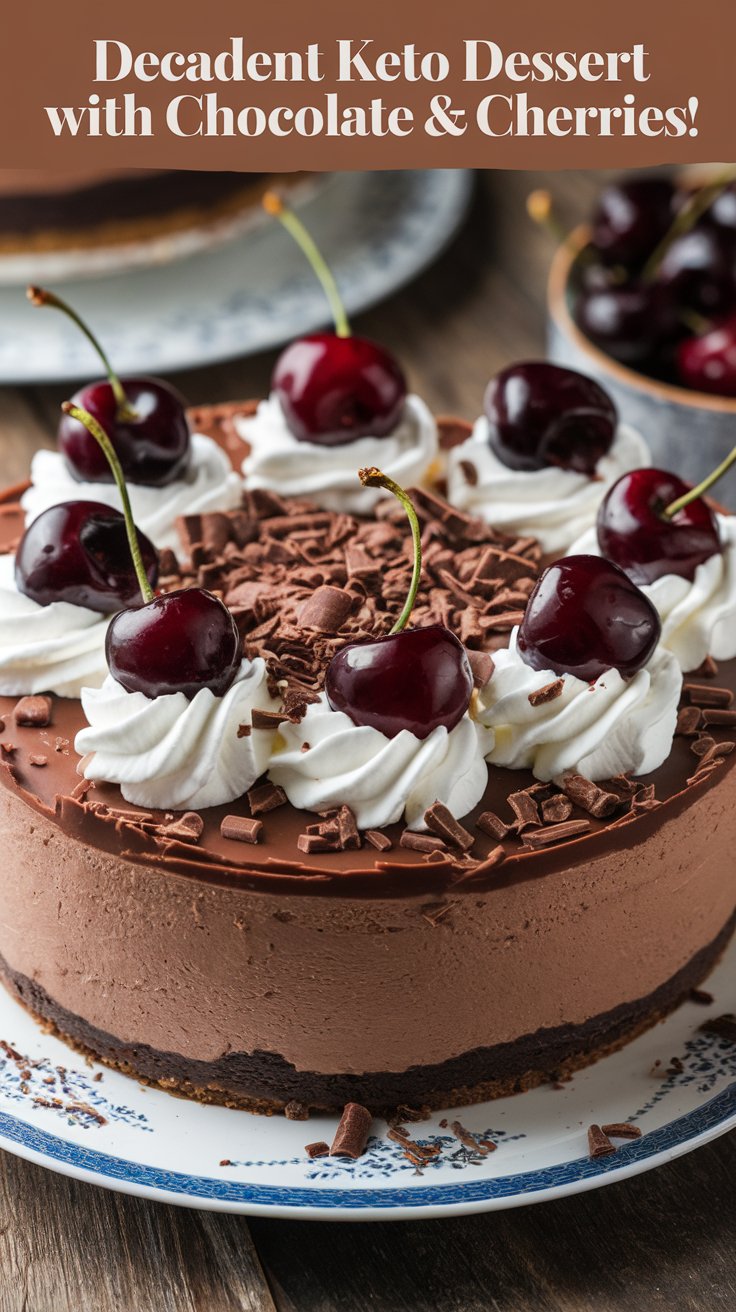 Decadent Keto Black Forest Cheesecake Recipe