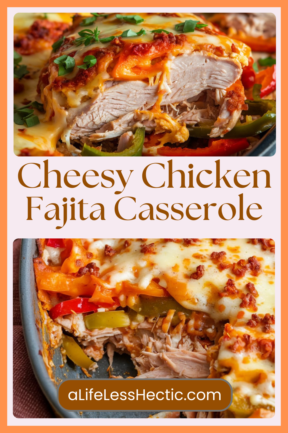 Cheesy Chicken Fajita Casserole